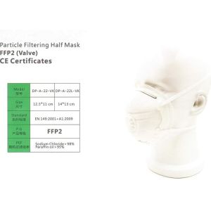 CE PPE Personal Protective Equipment FFP2 Mask PFE > 95%