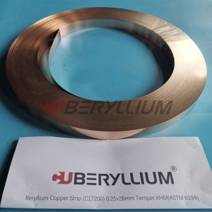 C17200 Material Beryllium Bronze Alloy Strip By Standard ASTM High Strength