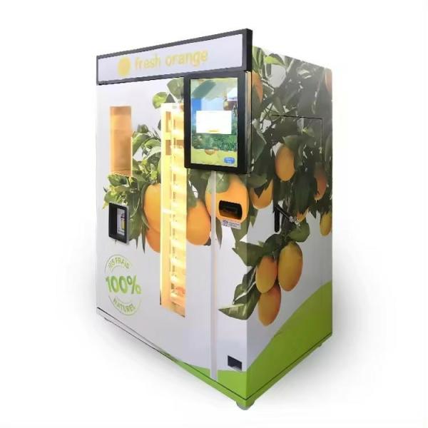 Touch Screen Fresh Orange Juice Vending Machine Customized Payment Automatic