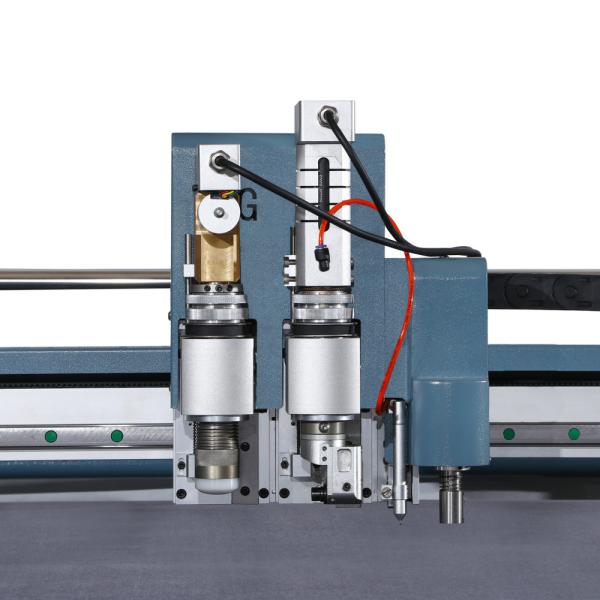Digital CNC Machine For Cutting Fabric Single Ply , Round Knife Fabric Cutter 3