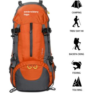 Waterproof Lightweight Hiking Backpack 60L With Padded Shoulder Straps