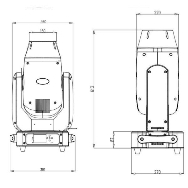 LED 400W BSW Moving Head Zoom 23CH DMX Concert TV Studio Beam Spot Wash 3in1 With Cmy