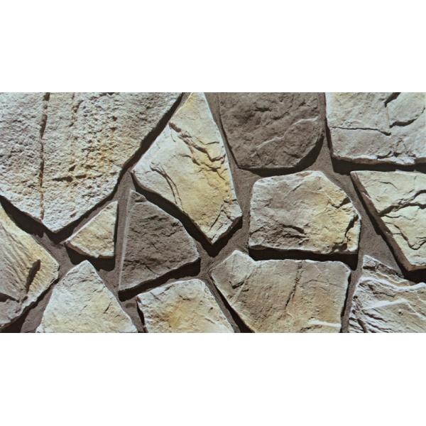 Waterproof Gray White Cement Artificial Stacked Stone Wall Panel