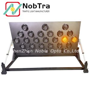 Amber Multi Temporary Traffic Control Highway Safety with Flashing Work Status