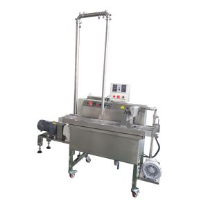 Automatic Protein Cereal Bar Chocolate Coating Machine With Chocolate Melting