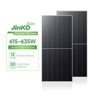 Jinko BIFACIAL 615W 620W 625W 635W Tiger Neo N-type 78HL4-BDV Solar Panels with