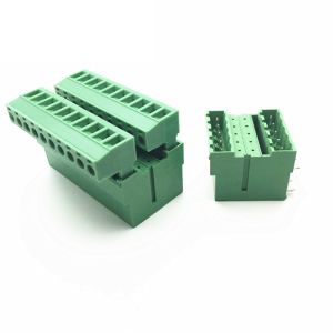5.08mm Pitch Double Row PCB Pluggable Screw Terminal Blocks Plug + Angle Pin