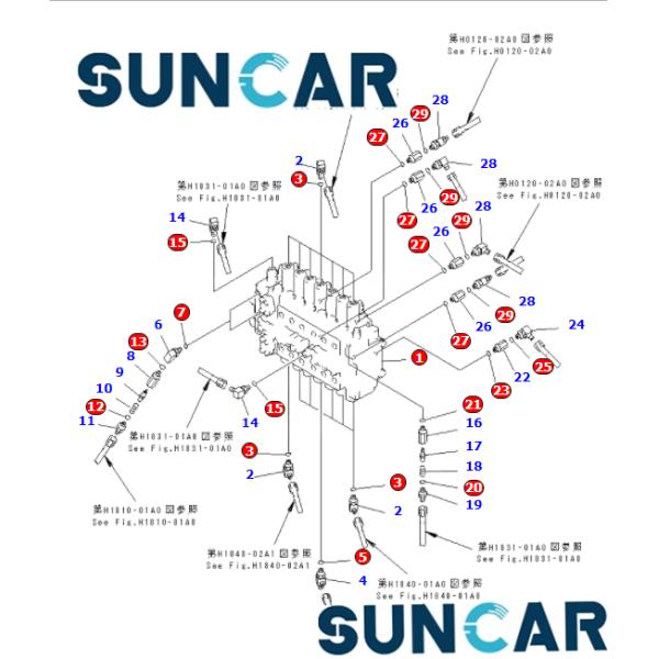 PC200-6 Hydraulic Control Valve Seal Repair Kit For 723-47-10200 7234710200 Main Valve
