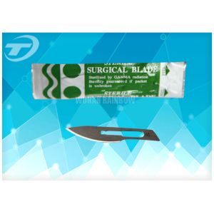 Stainless Steel Safety Surgical Scalpel Blades With Plastic Handle