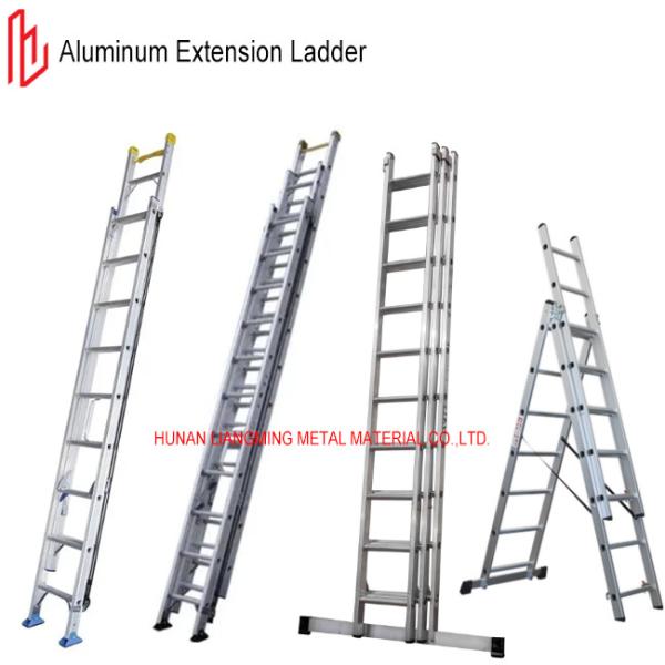Quality 6063 Aluminum Extension Ladder En131 Certificated 135kg Max Loading Capacity for sale