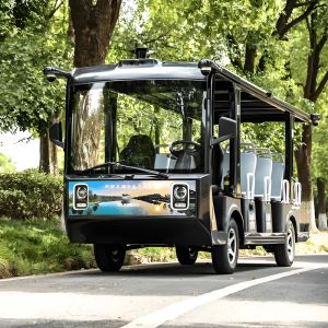 NEWBASE Yokee 14-Seater Autonomous Sightseeing Vehicle with Eco-Friendly