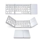 Foldable Bluetooth Keyboard,ABS Portable Mini Keyboard with Touchpad for IOS