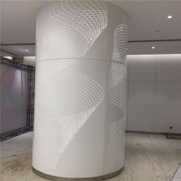Quality Silver Plain Pattern Aluminium Column Cladding Panel 1.5mm-3mm for sale