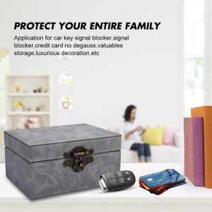 Elegant Large Faraday Box For Car Keys , Keyless Fobs RFID Signal Blocking Pouch