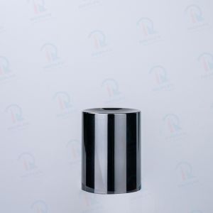 40ml Glass Grey smooth Cylinder with white pump for lotion bottle