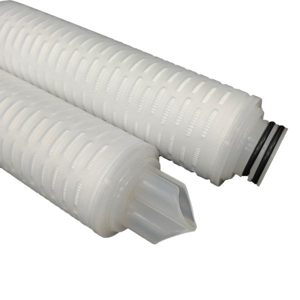 Flow Rate 1-1.2m3/h Polyester Pleated Filter Cartridge For Heavy Duty Applicatio
