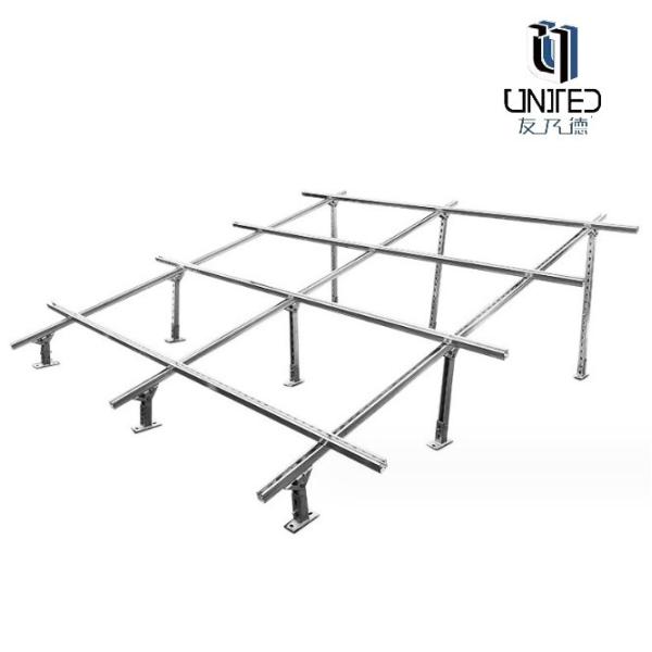 Adjustable Ground Mounting Solar Panel Structures With Up To 60m/s Wind Load