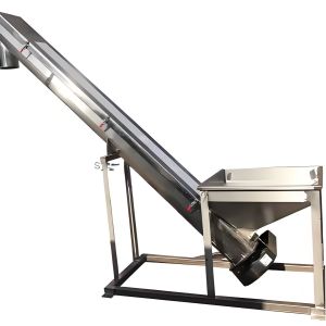 U-shaped Automatic Feeding Single-axis Spiral Conveyor For Chemical Powders Made