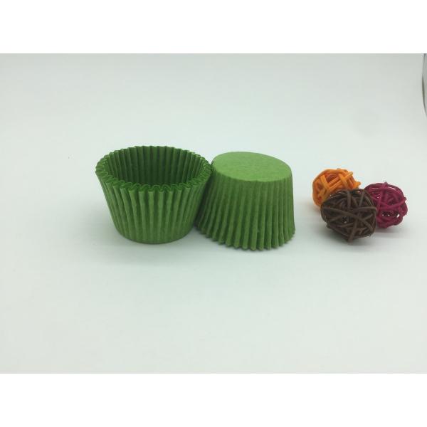 Spinach Color Green Cupcake Wrappers , Disposable Cupcake Baking Cups Muffin