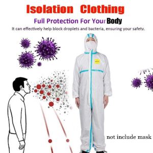 Non Woven Fabric Disposable Protective Clothing Lightweight 190g S - XL