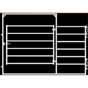 hot dipped galvanized electrostatic powder coated Farm gate 72'' high 16 gauge 6