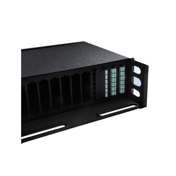 Quality 1U Fiber Optic Patch Panel Rack Mount Fiber Enclosure Inside Cabling Multimode for sale