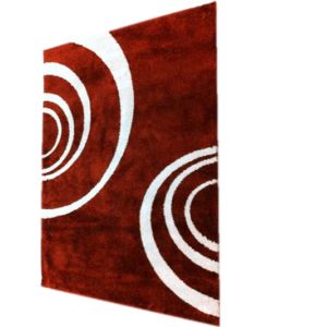 waves circles polyester plush shaggy carpet home rug soft decoration colors