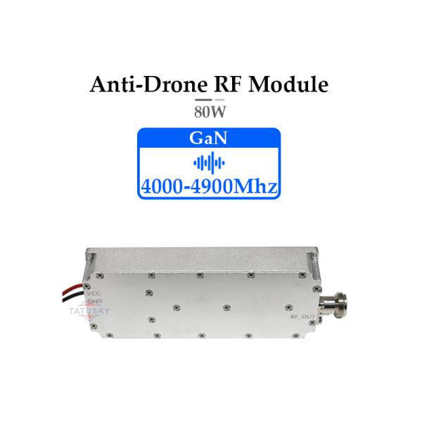 Quality 80W GaN Anti-Drone Module 4000–4900MHz | High-Power DJI FPV & UAV Signal Jammer | Long-Range Drone Defense, Compact Design, Efficient Heat Dissipation for Anti-Drone Systems for sale