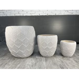 Buy cheap Customized Fiber Clay Planter 55Pound/Set With Texture Surface from wholesalers