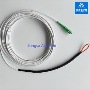 Armored Simplex Fiber Patch Cord SC Pulling Wall Through Patch Jumper White