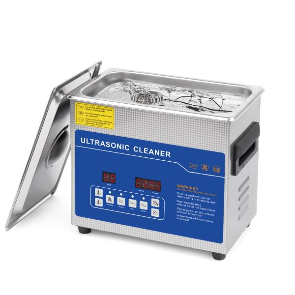 Quality 3L Digital Ultrasonic Cleaner Stainless Steel Dual-Frequency with Heater & Timer for Denture, Coins, Jewelry, Tools for sale