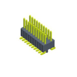 1.27*2.54mm SMT PCB Header Connector , 1AMP Rated Current Dual Row Pin Header