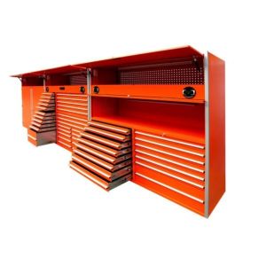 Durable Work Bench Tool Chest Combo Roller Metal Mobile Workshop Heavy Duty Tool