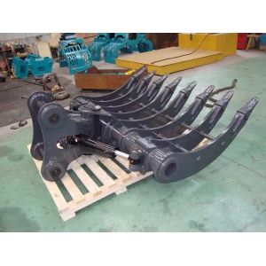 Q355B 60 Ton Excavator Brush Rake High Strength Alloy Material