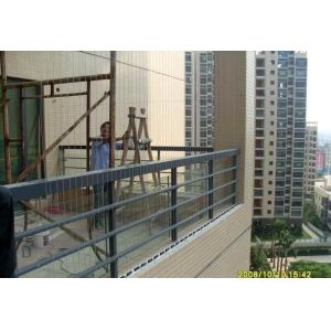 End Cover Aluminium Part Window Invisible Grille For Nylon Steel Wire Rope