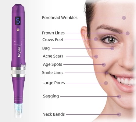 Dr Pen X5-C Wired nano microneedle dermapen with Speed Digital display hair growth electric derma pen beauty device