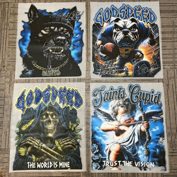 Machine Washable High Stretch Customizable Designs DTF Transfer Heat Transfer Sticker for Apparel