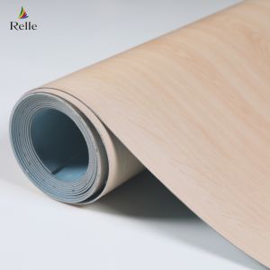 Oak Wood Look Vinyl Flooring Roll 1.8m-2m Width Heterogeneous Sheet Flooring