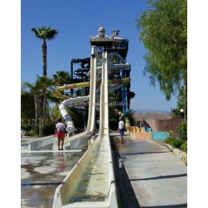 Commercial Fiberglass Water Slide for Resort and Hotel with 12 Years Service