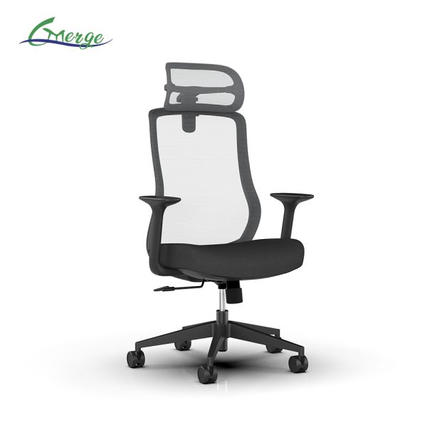 Quality Office Furniture High Back Flip up Armrest Ergonomic Swivel Executive Computer Staff Mesh Chairs for Office Work Easy Control for sale