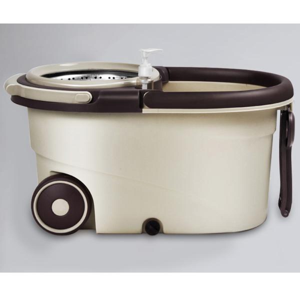 360 Degree Rotating Microfiber Spinning Mop and Bucket Set for Adjustable Cleaning