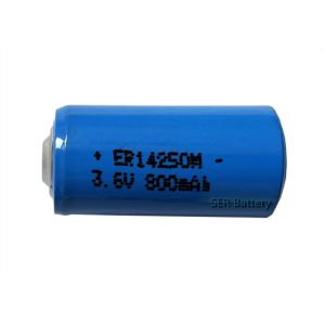 LS14250M Li SOCl2 Lithium Primary Battery 1/2AA Size R6 ER14250M 800mAh For CNC