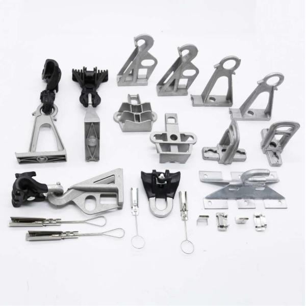 Universal Pole Iber Optic Cable Clamp Fitting Accessories Pole Hook Fix Clamp For Cable