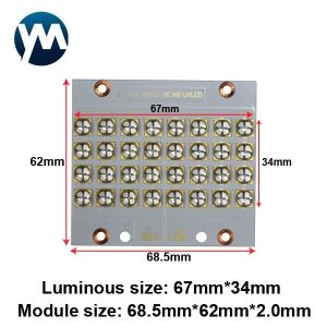 UV Light Module 320W LEDUV Curing Lamp UV Curing System Quartz Lens Lamp Beads