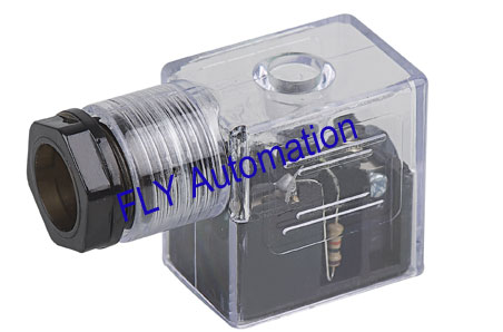 Quality 11MM 2+1GND DIN43650B MPM Solenoid Electromagnetic Induction Coil Connector for sale