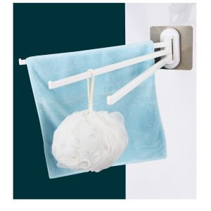 Prevent Bacteria Irregularity Plastic Towel Rack 180 Degree Rotation