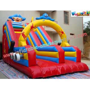 Wholesale Customized Pirate Ship Commercial Inflatable Blow up Slide 8L x 4W x 6H Meter from china suppliers