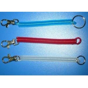 Light Translucent Green 10cm Long Trigger Spring String Key Chains