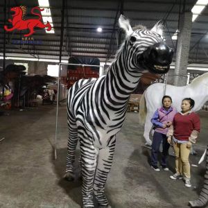 Manual Control Realistic Animatronic Zebra Customized Available