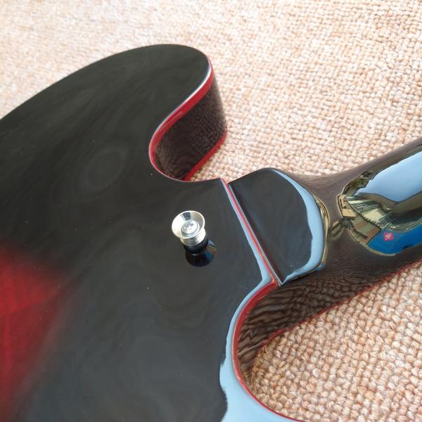 New high quality hollow body jazz 335 electric guitar, Maple top & back Dual tone output electric guitar, free shipping